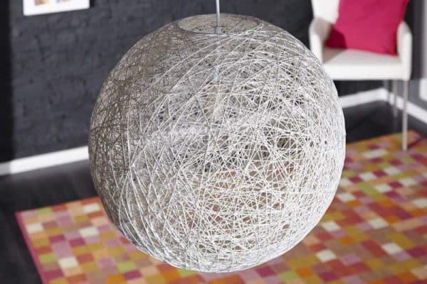 Biela závesná lampa Cocoon Ø 45 cm »