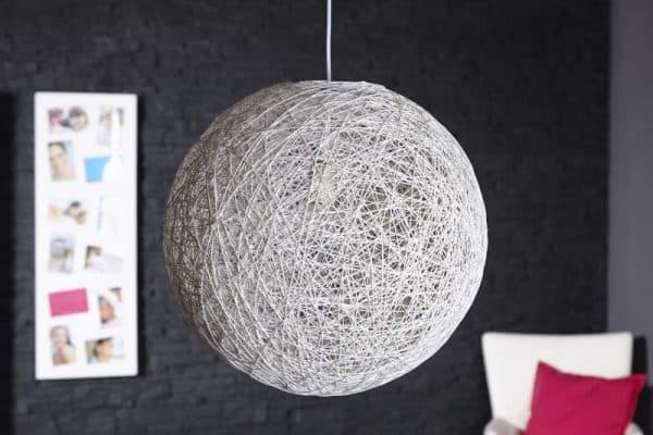 Biela závesná lampa Cocoon Ø 45 cm »