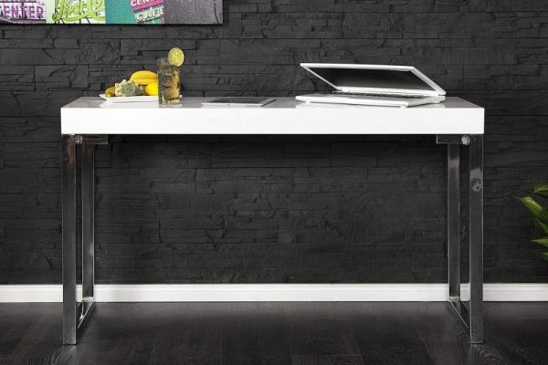 Biely písací stôl Desk 40 x 120 cm – 80 mm »