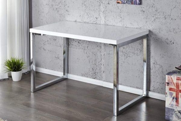 Biely písací stôl White Desk 60 x 120 cm – 40 mm »