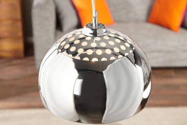 Chrómová závesná lampa Ball Ø 35 cm »