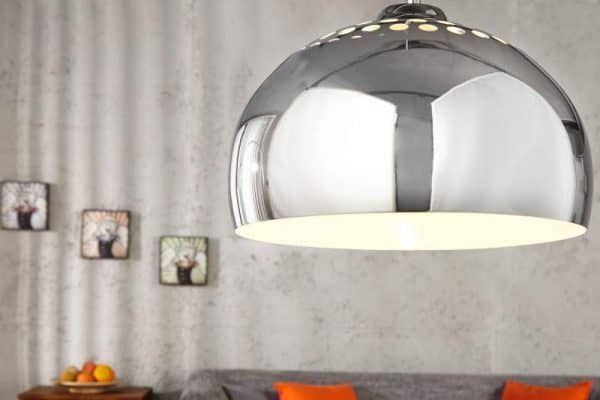 Chrómová závesná lampa Ball Ø 35 cm »