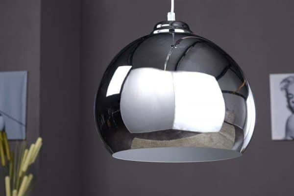 Chrómovaná závesná lampa Ball Ø 30 cm »