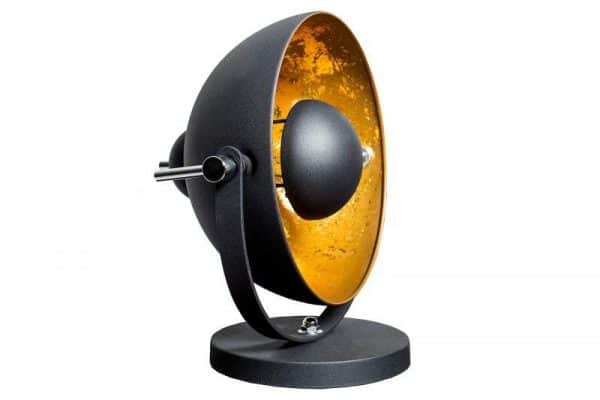 Čierno-zlatá stolová lampa Studio »