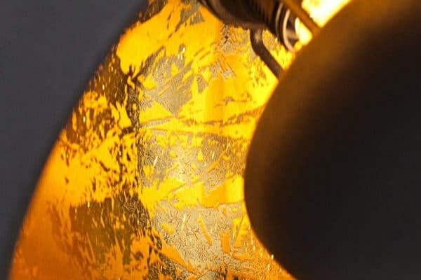 Čierno-zlatá závesná lampa Studio 3 »