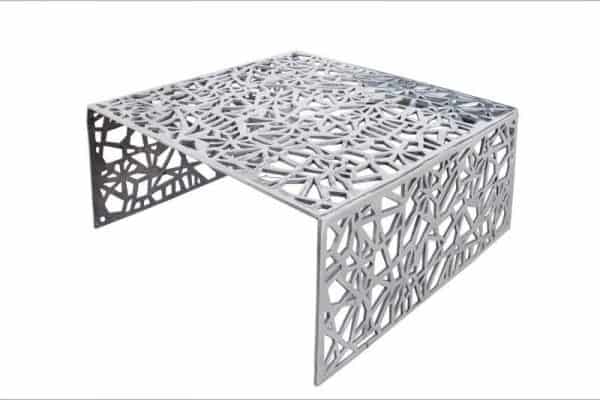 Konferenčný stolík Abstract 75cm strieborná