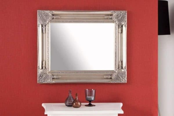 Nástenné zrkadlo Speculum strieborná 45 x 55 cm