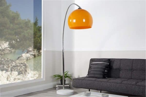 Oranžová stojanová lampa Big Bow II 175-205 cm »