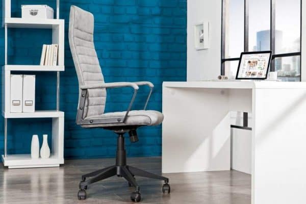 Sivá kancelárska stolička Lazio High »