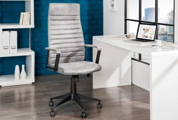 Sivá kancelárska stolička Lazio High »