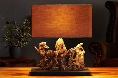 Stolová lampa - naplavené drevo Aragon