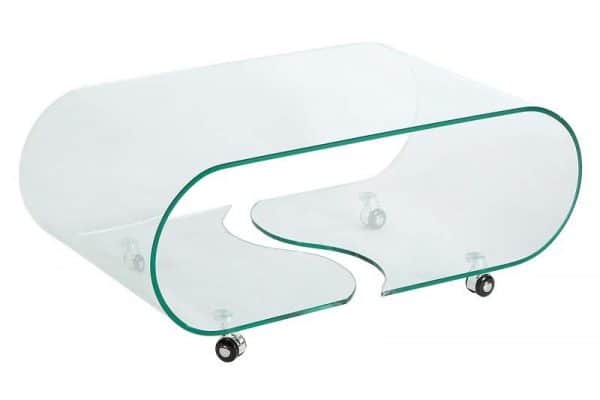 Sklenený konferenčný stolík Ghost 50 x 90 cm »