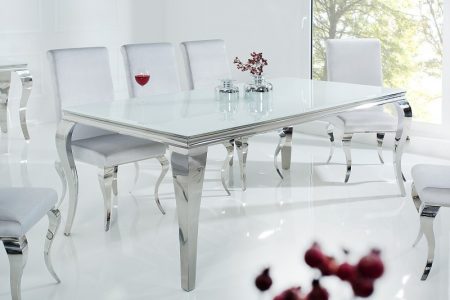 Biely jedálenský stôl Modern Barock 200cm – 10 mm