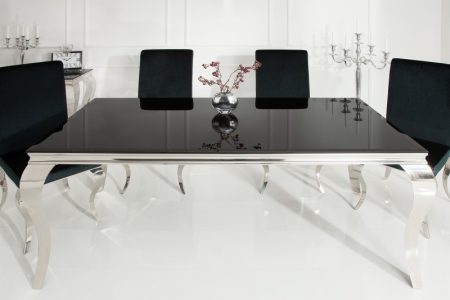 Čierny jedálenský stôl Modern Barock 200cm – 12 mm