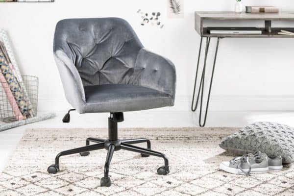 Sivá kancelárska stolička Dutch Comfort