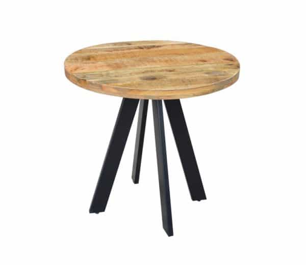 Okrúhly jedálenský stôl Iron Craft 80cm rund prírodná Mango