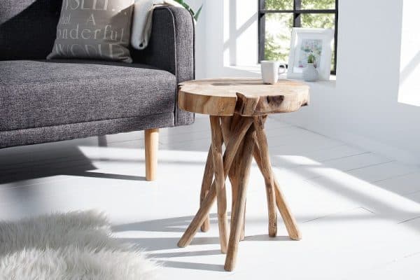Konferenčný stolík Root 45cm teakové drevo