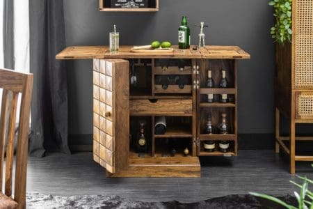 Barschrank Mosaico 130cm sheesham