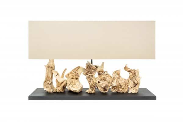 Béžová stolová lampa PureUnique 80cm
