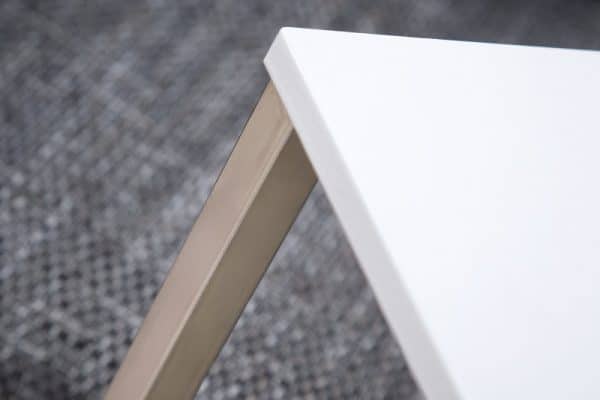 Strieborno-biely konferenčný stolík Simply 60cm