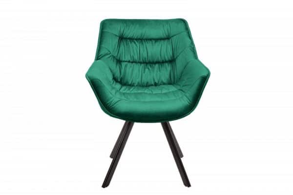 Smaragdovozelená jedálenská stolička The Dutch Comfort