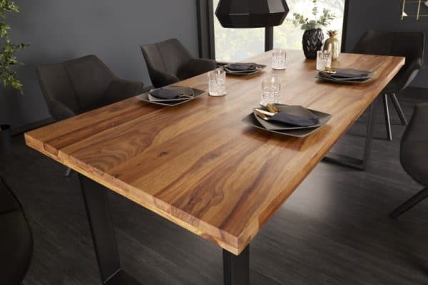 Jedálenský stôl Iron Craft 180cm sheesham 45mm