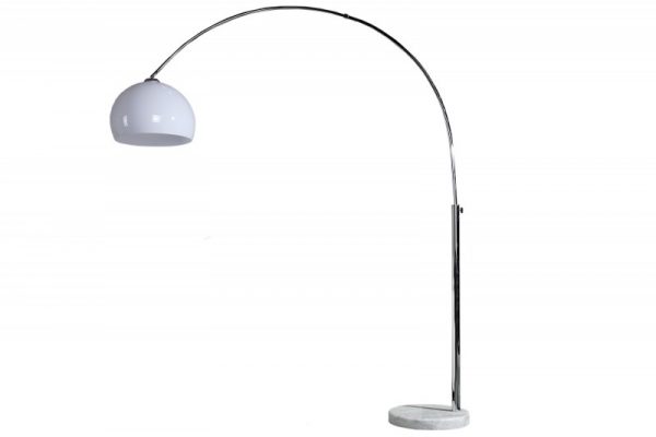 Biela stojanová lampa Big Bow II 175-205cm