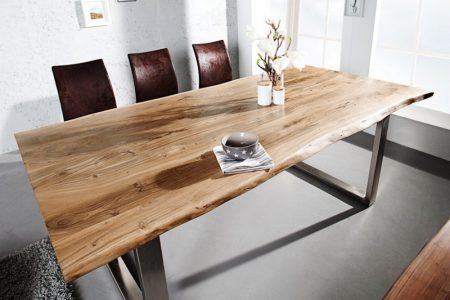 Jedálenský stôl Mammut 160cm agát 35mm HONEY- Platte