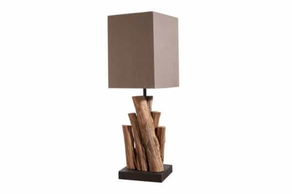 Stolová lampa Pure Nature 45cm hnedá železoholz