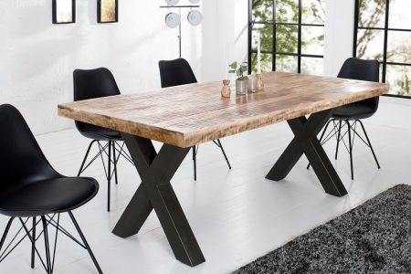 Jedálenský stôl Iron Craft 160cm Mango prírodná 70mm