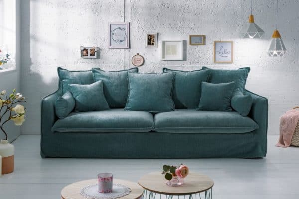 Sofa Heaven 210cm petrolejová zamat