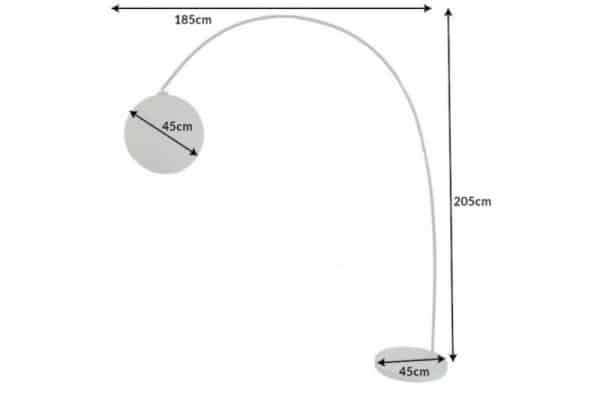 Stojanová lampa Cocooning 185cm biela