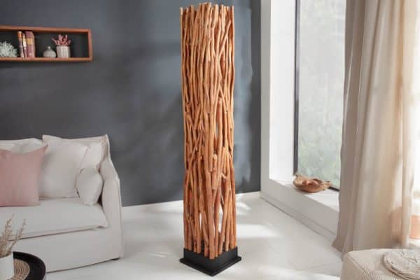 Stojanová lampa Nature Art 175cm Longan-drevo