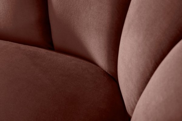 Sofa Arielle 220cm zamat altrosa