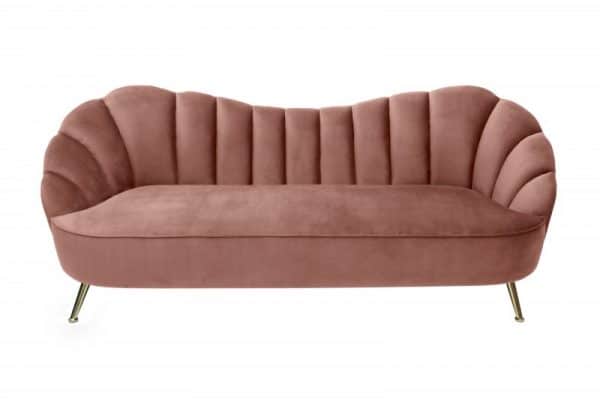 Sofa Arielle 220cm zamat altrosa