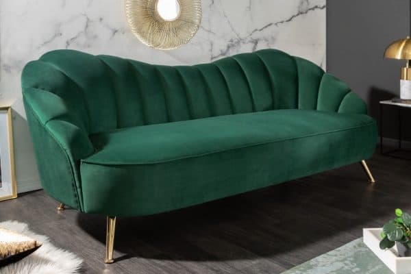 Sofa Arielle 220cm zamat flaschenzelená