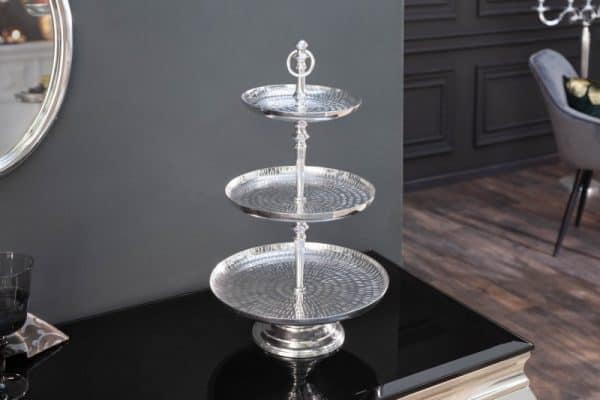 Etagere Orient 3er 50cm hliník strieborná