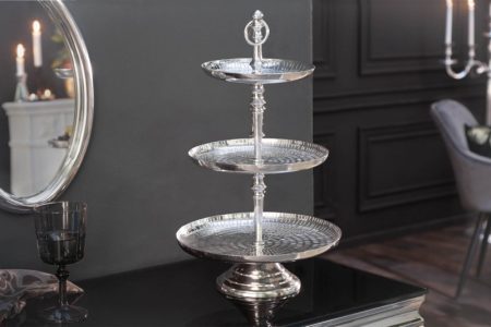 Etagere Orient 3er 50cm hliník strieborná