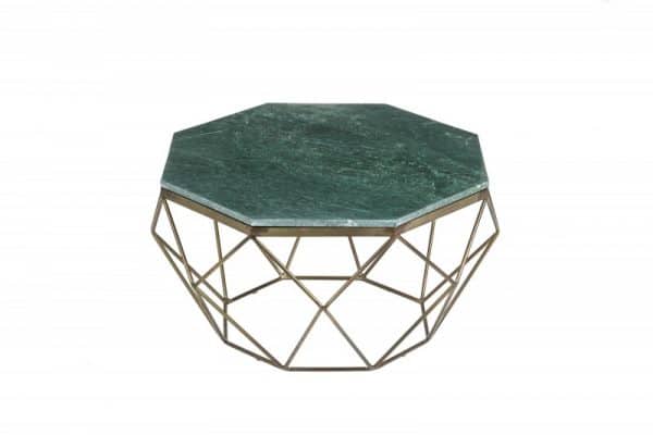 Konferenčný stolík Diamond 69cm mramor zelená