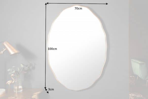 Nástenné zrkadlo Elegancia 100cm oval zlatá