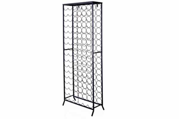 Regál na víno Storage 180cm kov čierna