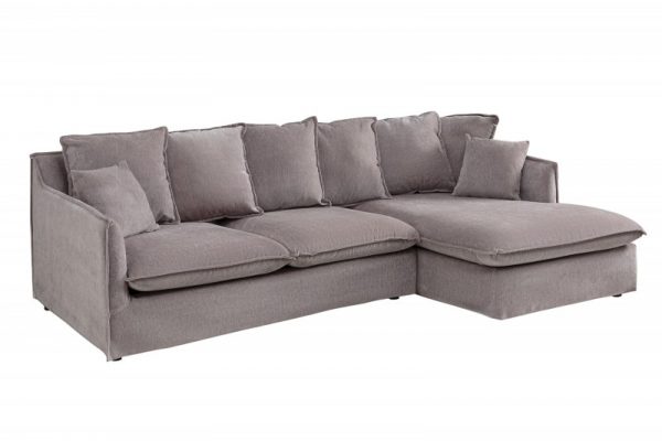 Eck-Sofa Heaven 255cm plátno taupe