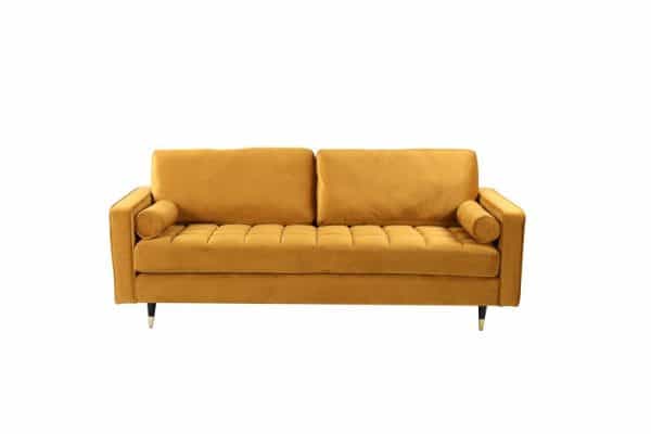 Sofa Cozy Velvet 225cm senfžltá zamat