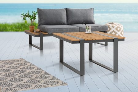 Garten-Konferenčný stolík Tampa Lounge 78cm Polywood prírodná