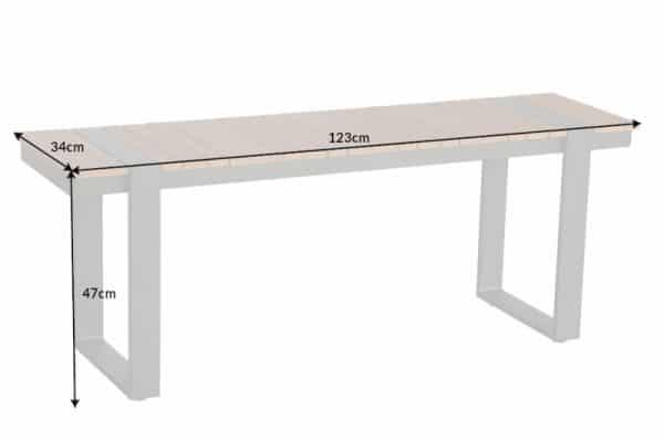 Garten-Lavica Tampa Lounge 123cm Polywood prírodná