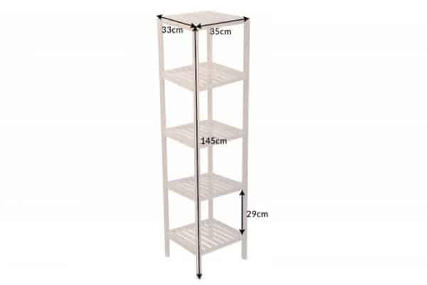 Regál Bamboo Spa 145cm bambus prírodná