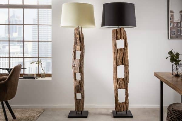 Stojanová lampa Barracuda 177 cm čierna