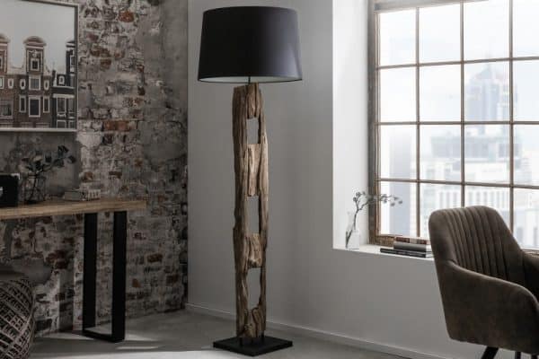 Stojanová lampa Barracuda 177 cm čierna