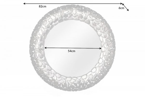 Zrkadlo Stone Mosaic 82cm strieborná
