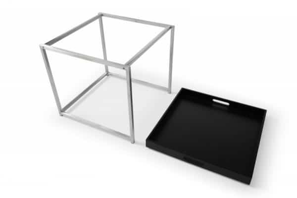 Konferenčný stolík Elements set 2ks čierna stolík (podnos)